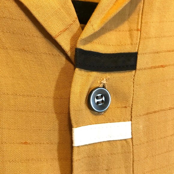 vtg appliqué stripe button down - Picture 7 of 16